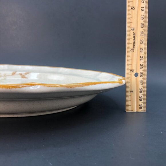 Vintage 80s Mikasa Blue Daisies 12" Service Platter, Cottagecore Charger Dish - Picture 10 of 10